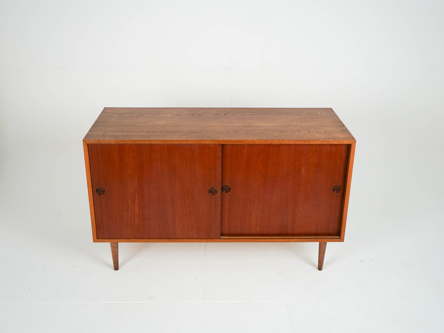 Teak Sideboard Schrank Anrichte Vinyl Vintage Mid Century