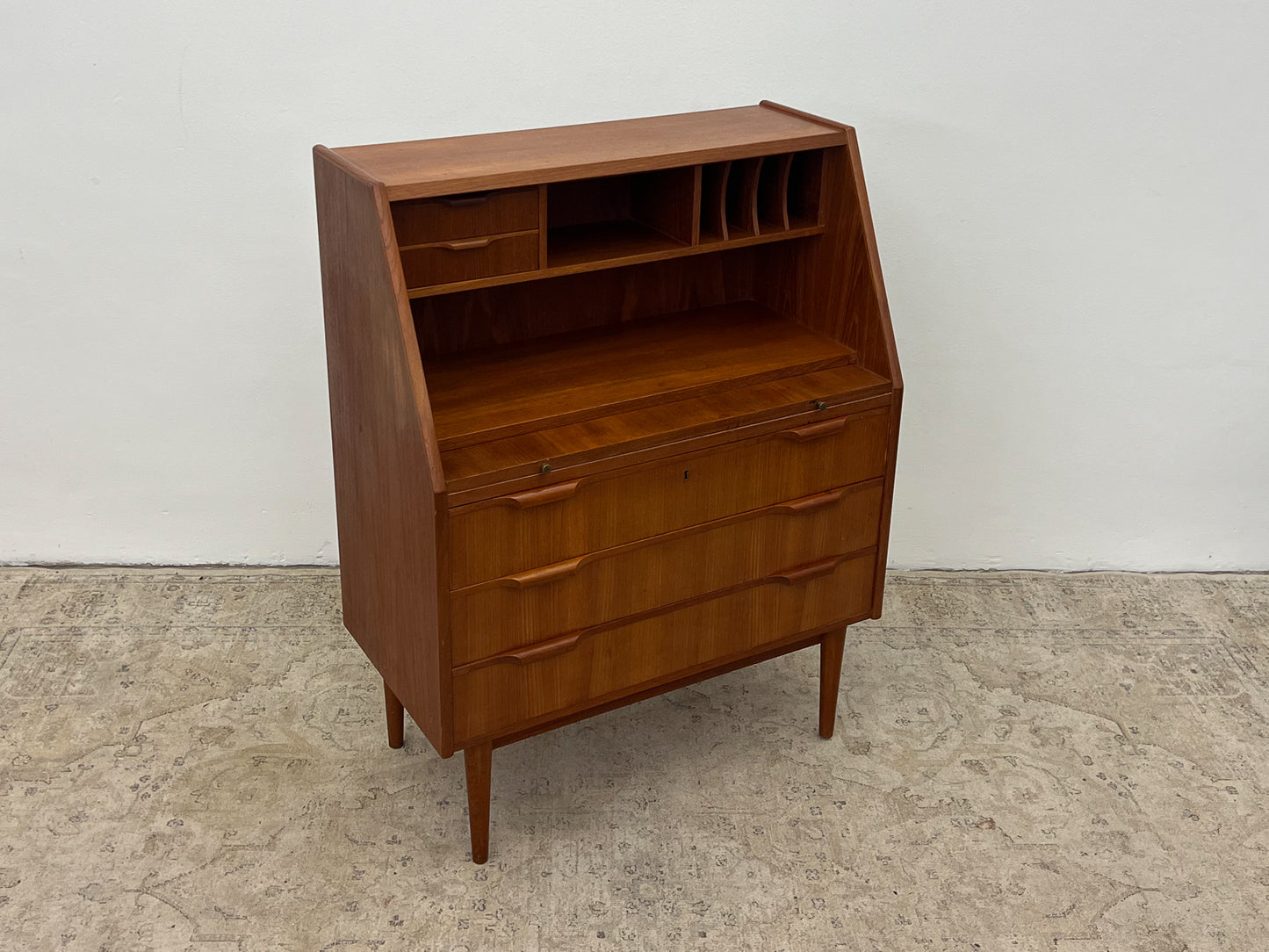 Teak Sekretär Schreibtisch Desk Dänisch Vintage 60er Mid Century