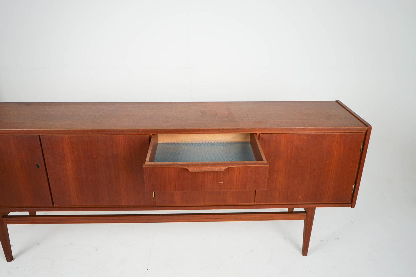 Teak Sideboard Schrank Anrichte Vinyl Vintage Mid Century