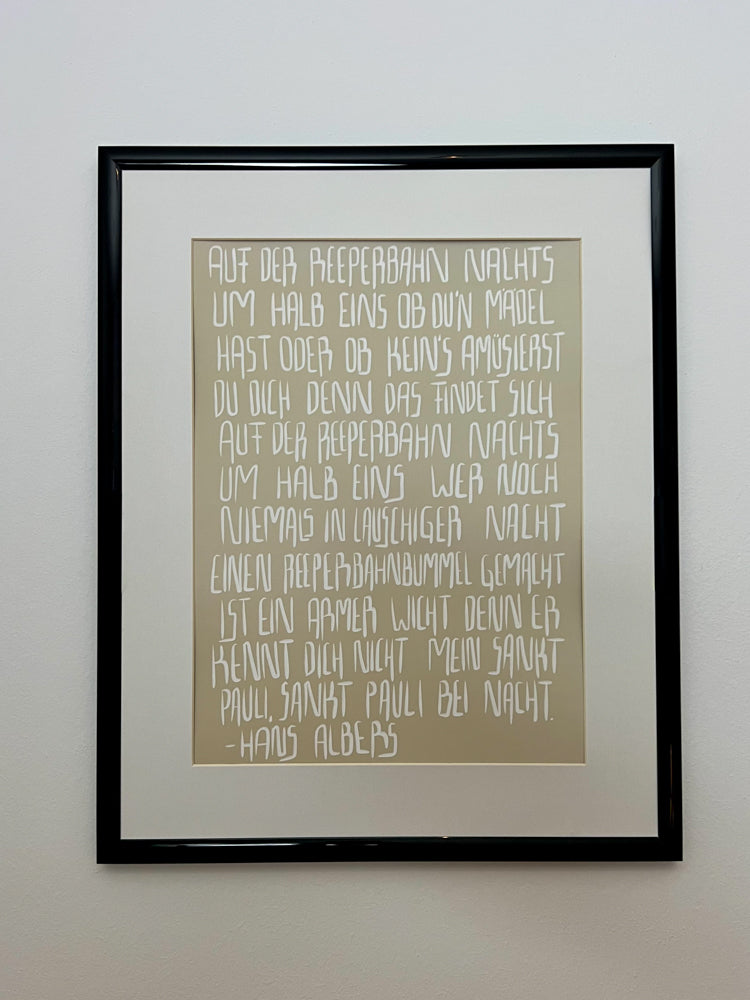 "Auf der Reeperbahn" - Art Print No. 1