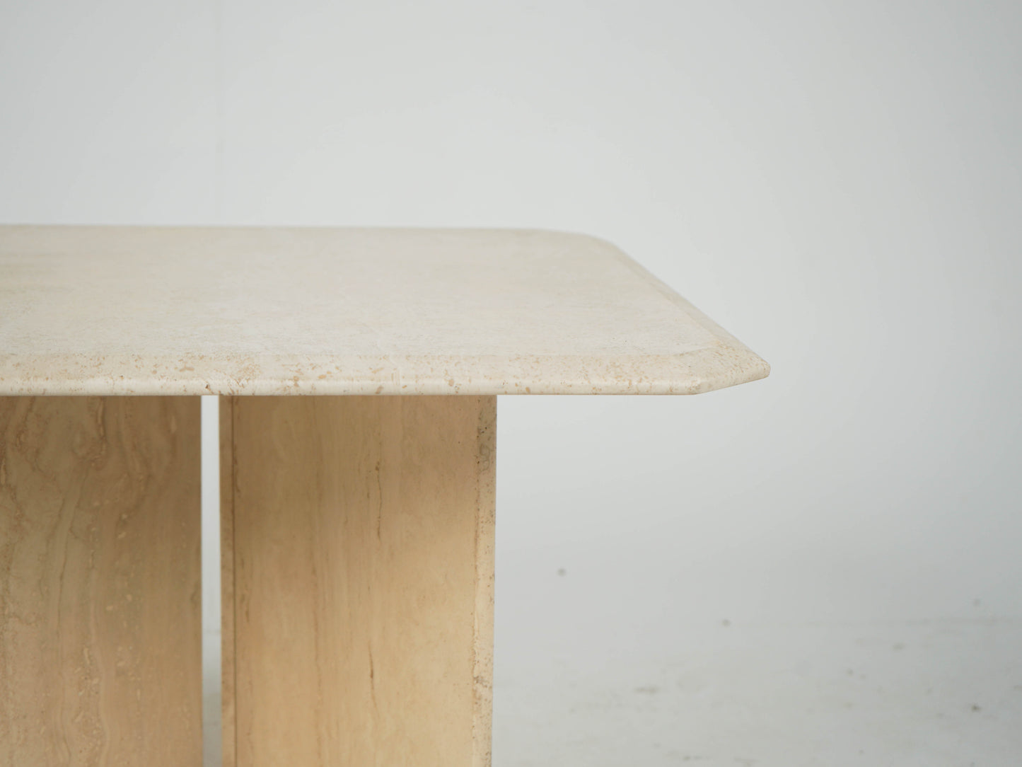 Travertin Tisch Couchtisch Beistelltisch Vintage Mid Century