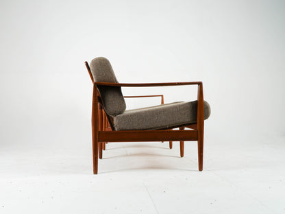 Vintage Teak Sofa Mid Century 3 Sitzer Illum Wikkelsø Capella