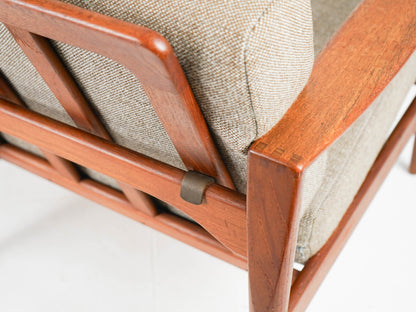 Vintage Teak Sofa Mid Century 3 Sitzer Illum Wikkelsø Capella
