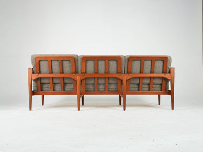 Vintage Teak Sofa Mid Century 3 Sitzer Illum Wikkelsø Capella