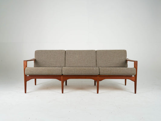 Vintage Teak Sofa Mid Century 3 Sitzer Illum Wikkelsø Capella