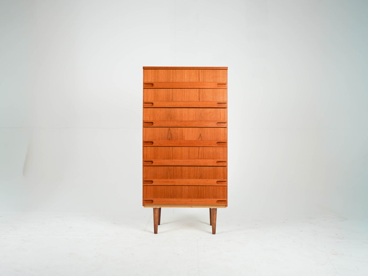Vintage Teak Kommode Tallboy Anrichte Mid Century