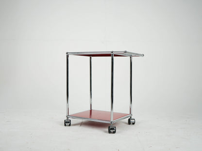 USM Haller Barwagen Rubinrot used
