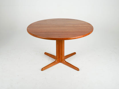 Vintage Teak Esstisch Rund Ausziehtisch Mid Century