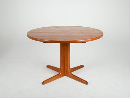 Vintage Teak Esstisch Rund Ausziehtisch Mid Century