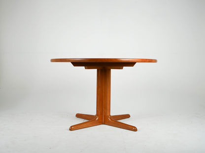 Vintage Teak Esstisch Rund Ausziehtisch Mid Century