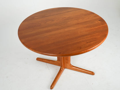 Vintage Teak Esstisch Rund Ausziehtisch Mid Century