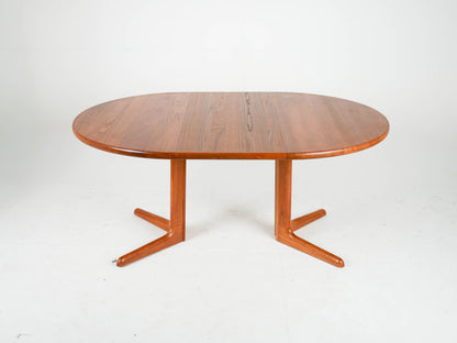 Vintage Teak Esstisch Rund Ausziehtisch Mid Century