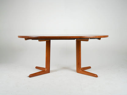 Vintage Teak Esstisch Rund Ausziehtisch Mid Century