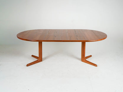 Vintage Teak Esstisch Rund Ausziehtisch Mid Century
