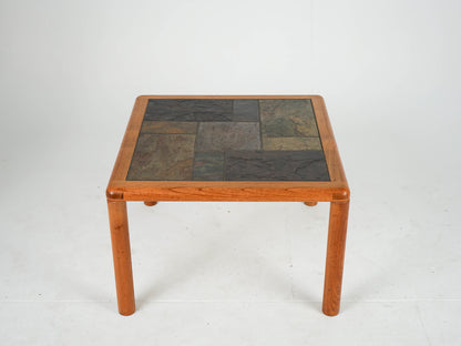 Vintage Teak Couchtisch Steintisch Beistelltisch Mid Century