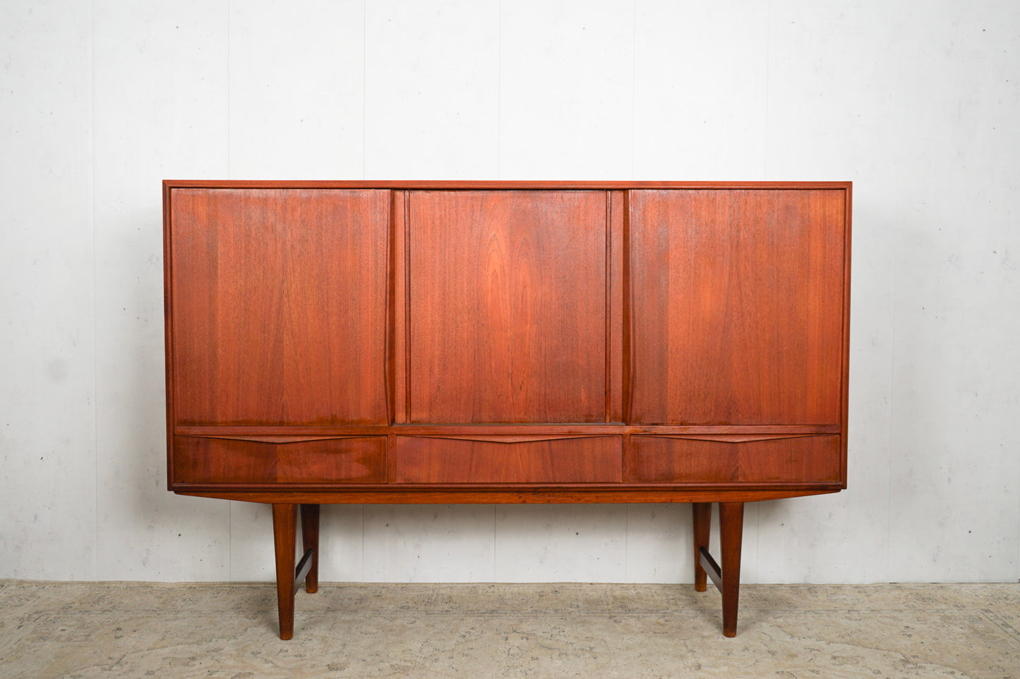 Teak Highboard Sideboard Dänisch Vintage 60er Mid Century