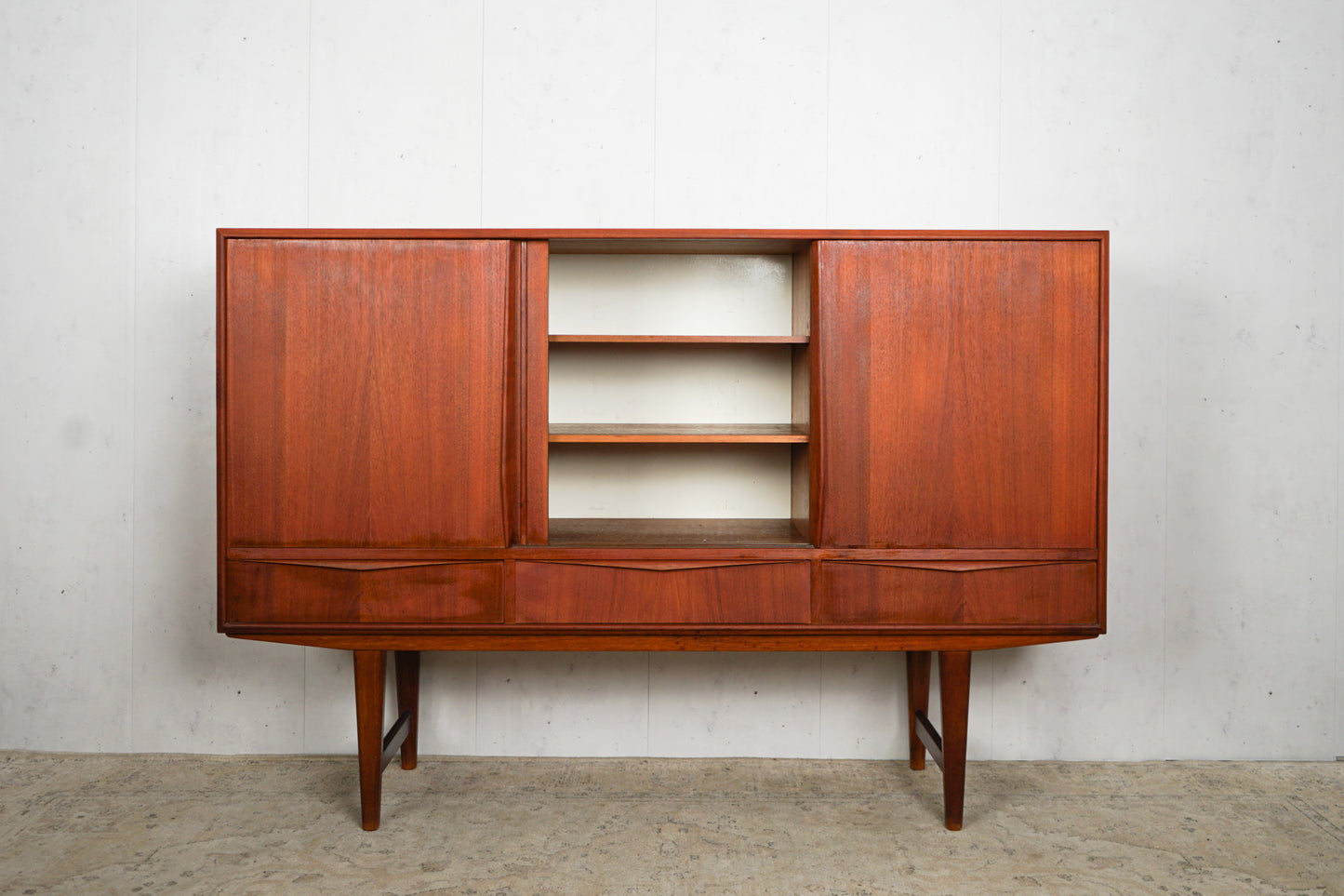 Teak Highboard Sideboard Dänisch Vintage 60er Mid Century