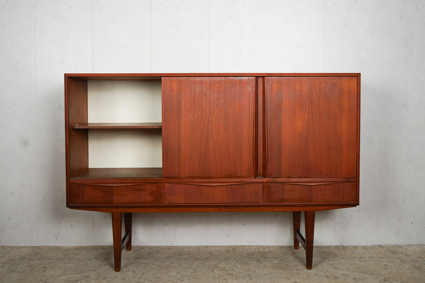 Teak Highboard Sideboard Dänisch Vintage 60er Mid Century