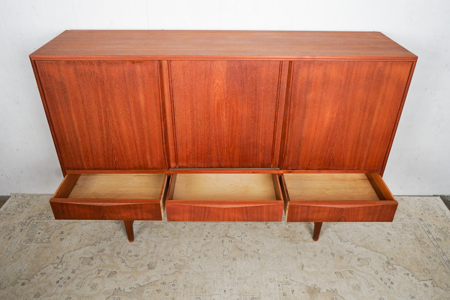 Teak Highboard Sideboard Dänisch Vintage 60er Mid Century