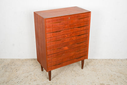 Teak Kommode Tallboy Retro Dänisch Vintage 60er Mid Century