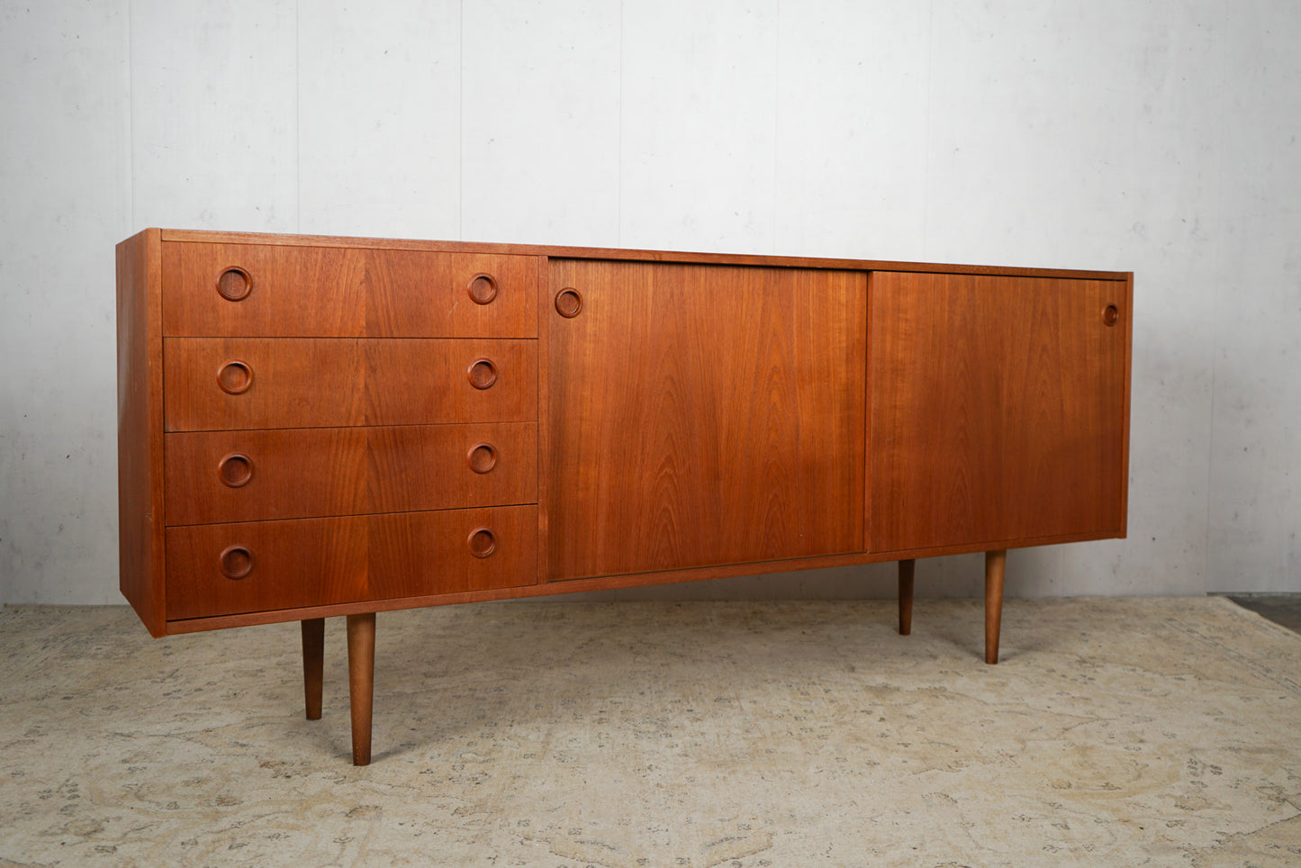 Teak Sideboard Anrichte Dänisch Vintage 60er Mid Century