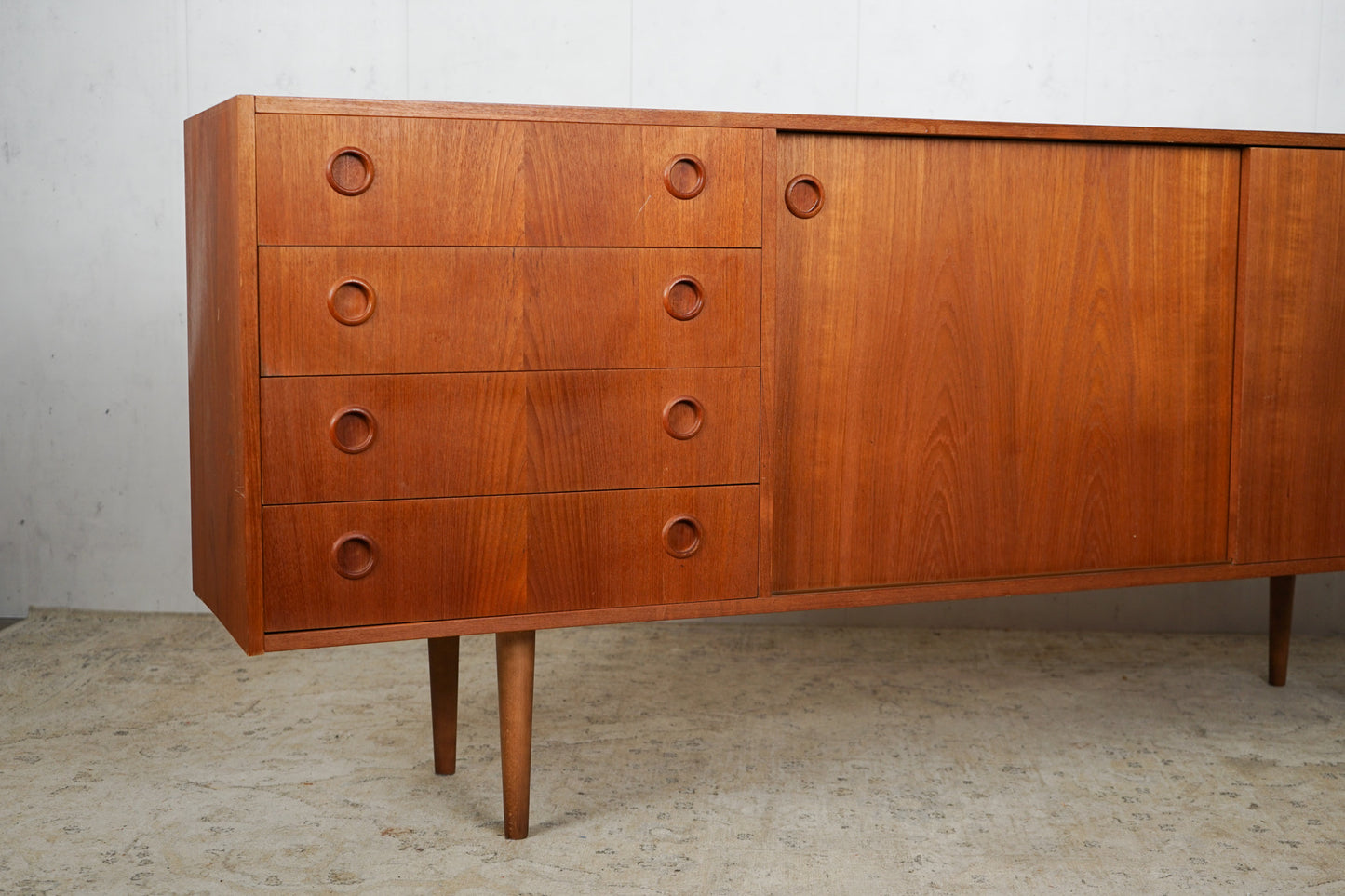 Teak Sideboard Anrichte Dänisch Vintage 60er Mid Century