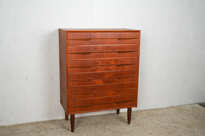 Teak Kommode Tallboy Retro Dänisch Vintage 60er Mid Century