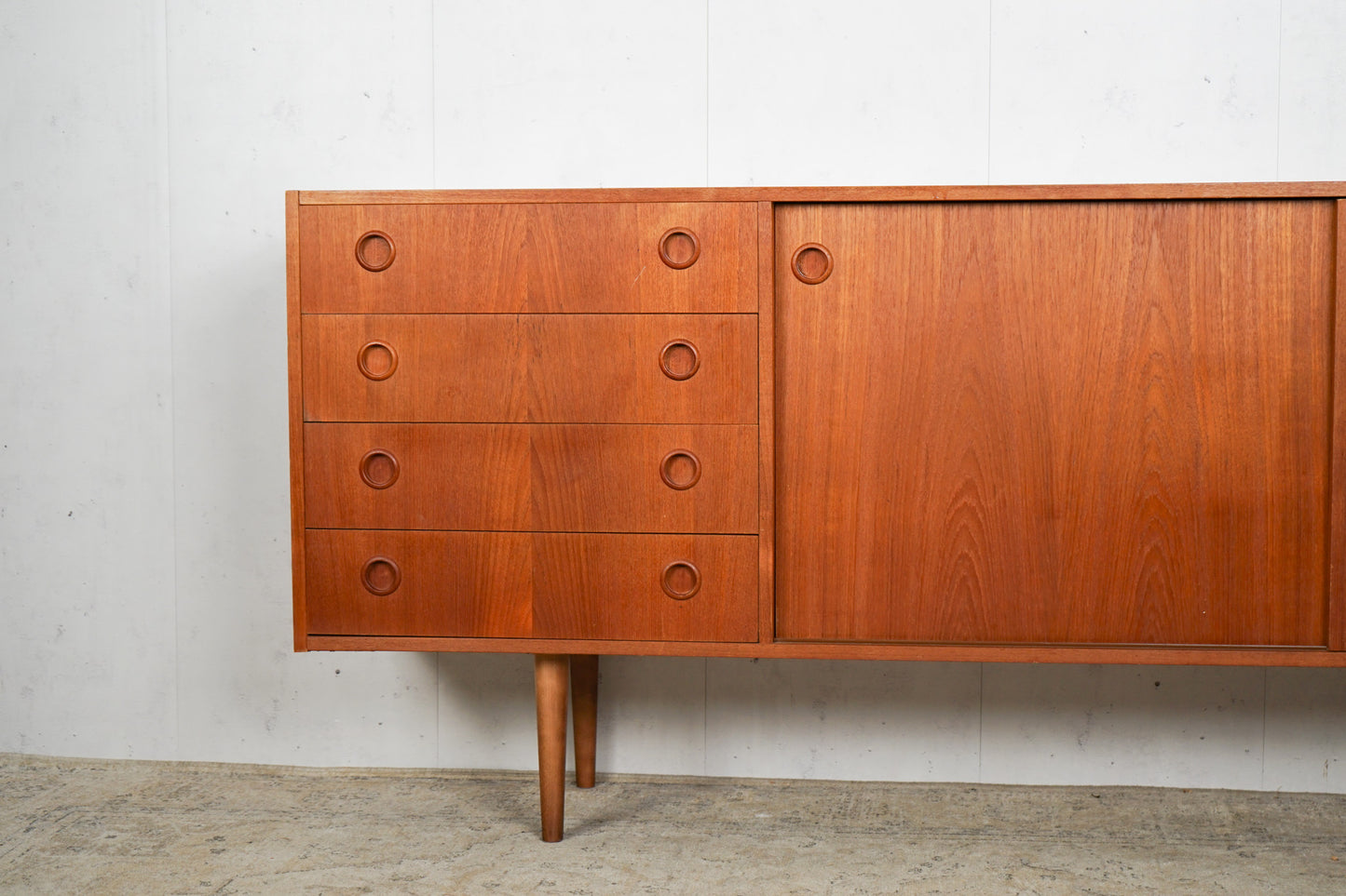 Teak Sideboard Anrichte Dänisch Vintage 60er Mid Century