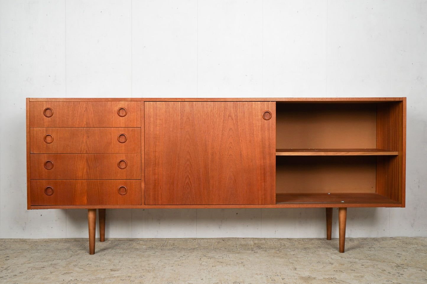 Teak Sideboard Anrichte Dänisch Vintage 60er Mid Century