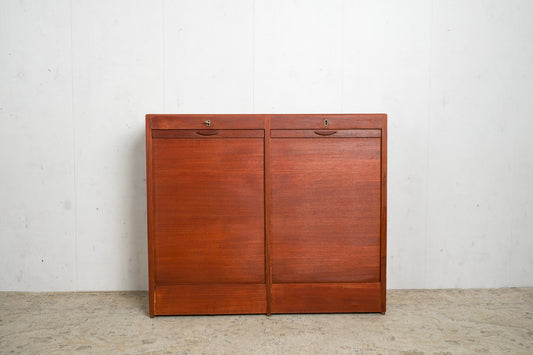 Teak Jalousieschrank Kommode Dänisch Vintage 60er Mid Century