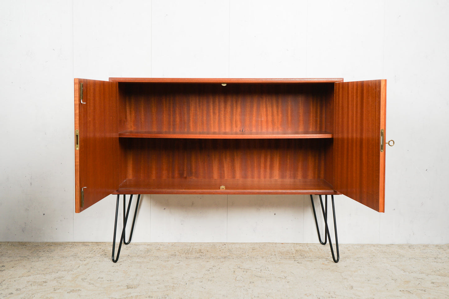 Teak Sideboard Kommode Anrichte Vintage 60er Mid Century