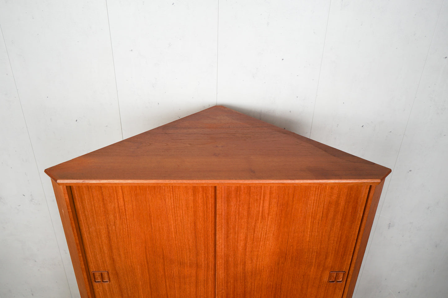 Teak Schrank Eckschrank Vintage 60er Mid Century Retro Dänisch