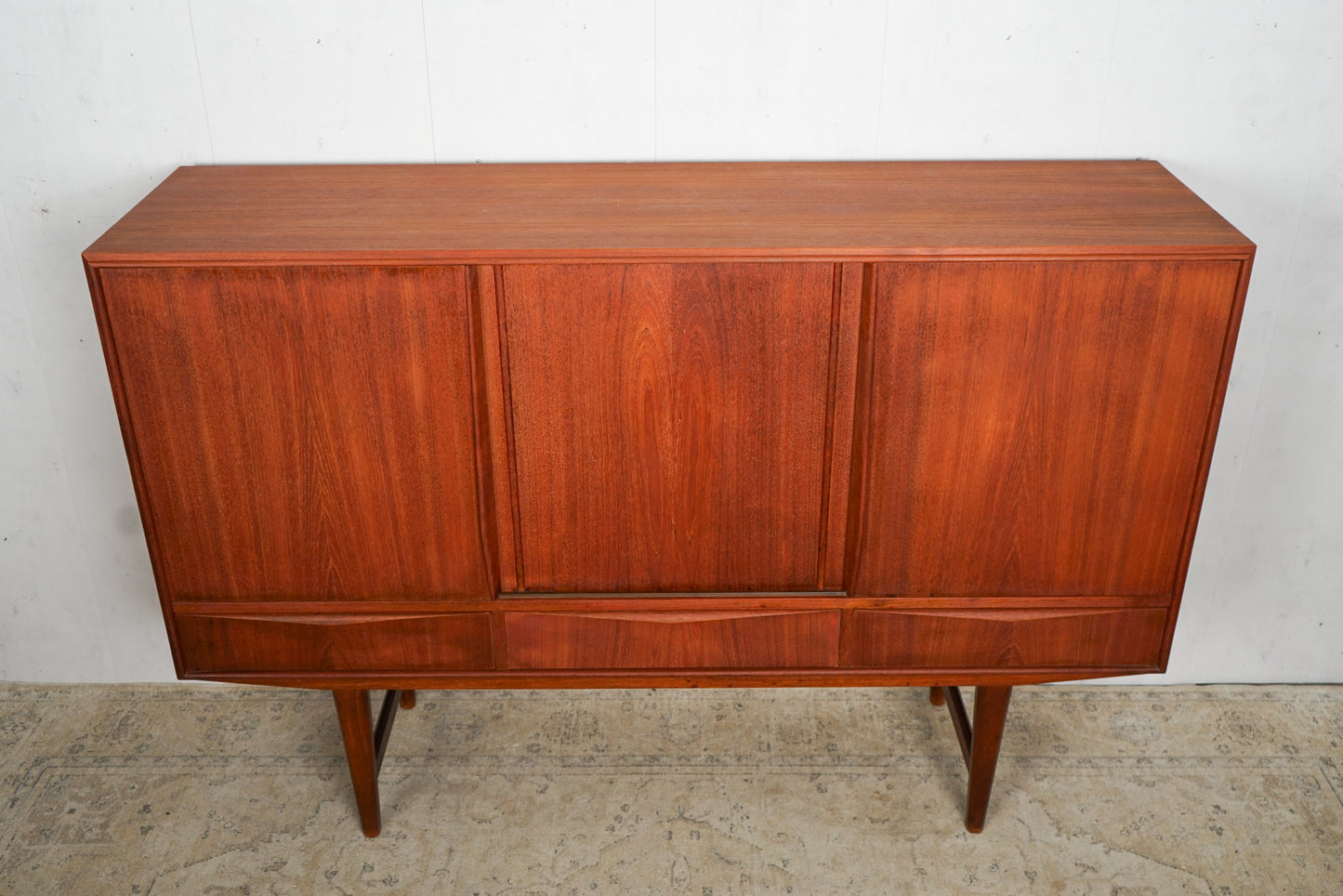 Teak Highboard Sideboard Dänisch Vintage 60er Mid Century