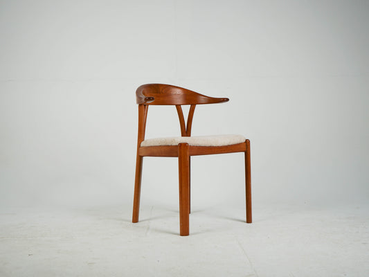 Esszimmerstuhl Teak Stuhl Teddystoff NEUBEZUG