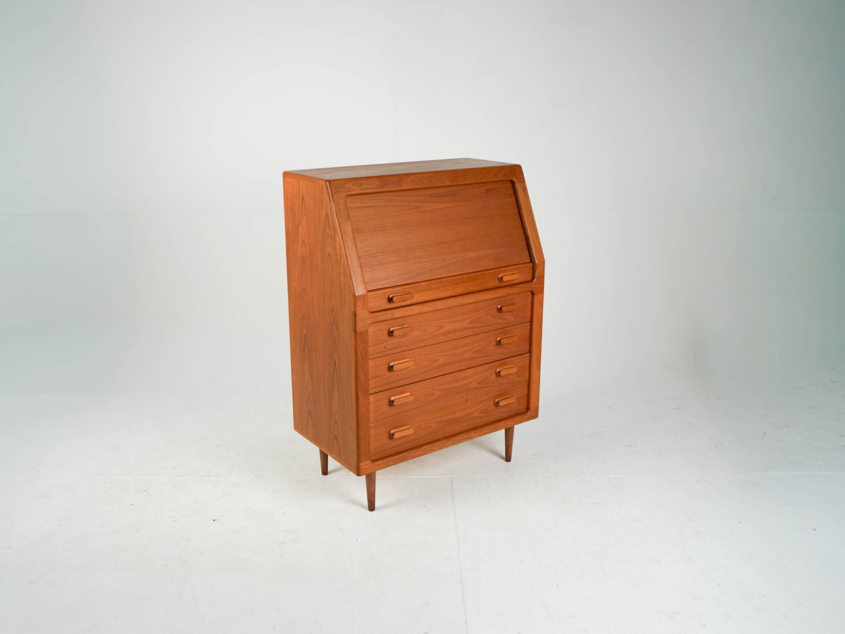 Vintage Teak Sekretär Schreibtisch Dyrlund Mid Century