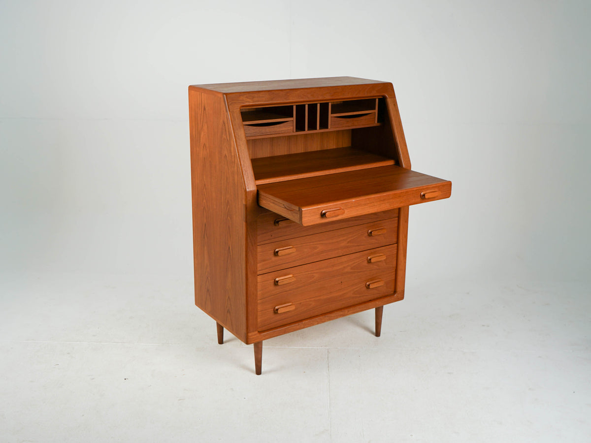 Vintage Teak Sekretär Schreibtisch Dyrlund Mid Century