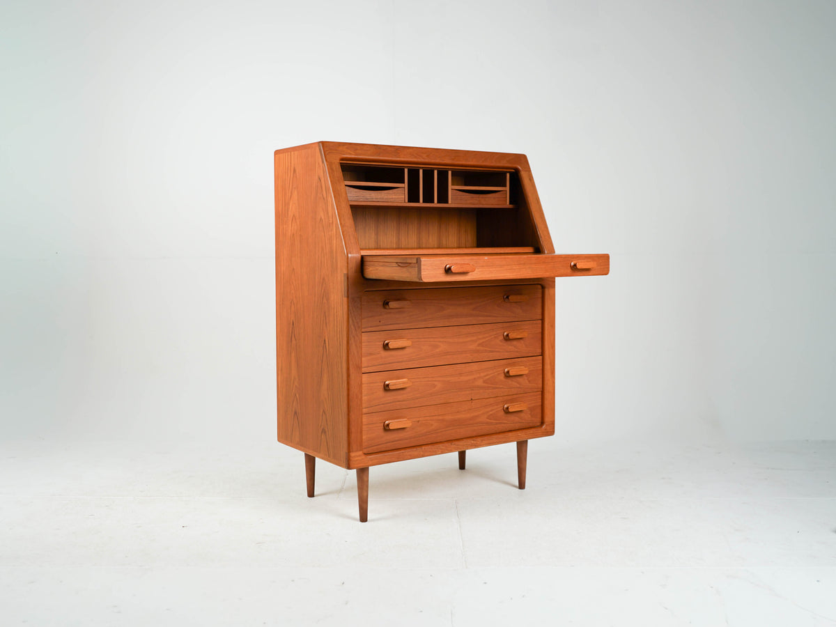 Vintage Teak Sekretär Schreibtisch Dyrlund Mid Century
