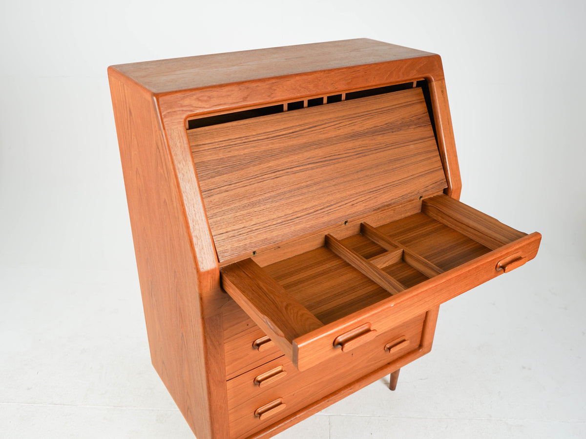 Vintage Teak Sekretär Schreibtisch Dyrlund Mid Century