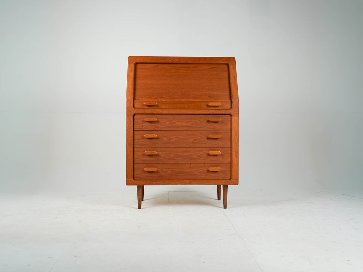 Vintage Teak Sekretär Schreibtisch Dyrlund Mid Century