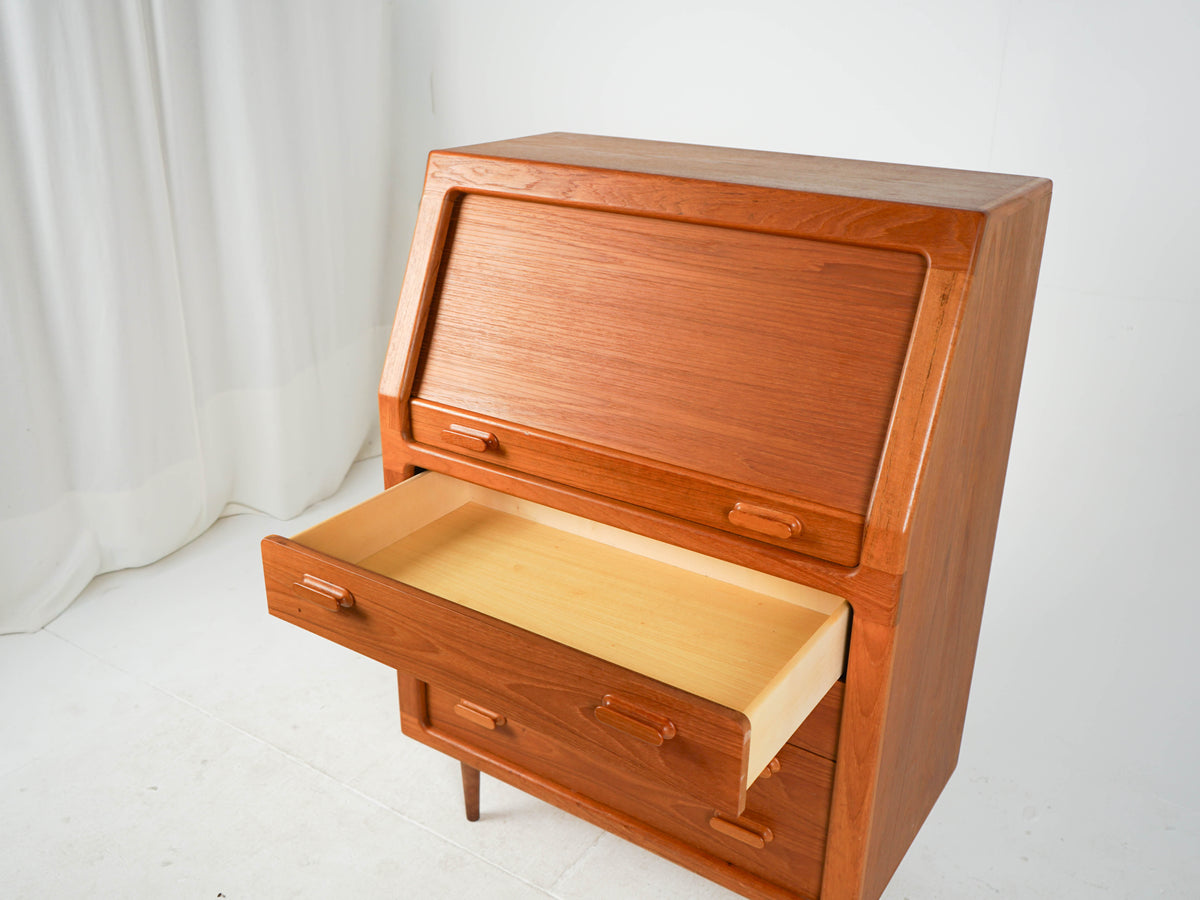 Vintage Teak Sekretär Schreibtisch Dyrlund Mid Century