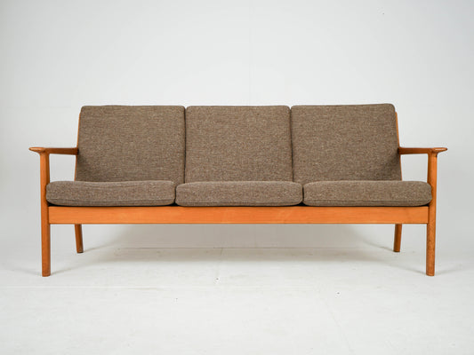 Teak Sofa Hans Wegner GE-265/3 Getama Mid Century Wollstoff