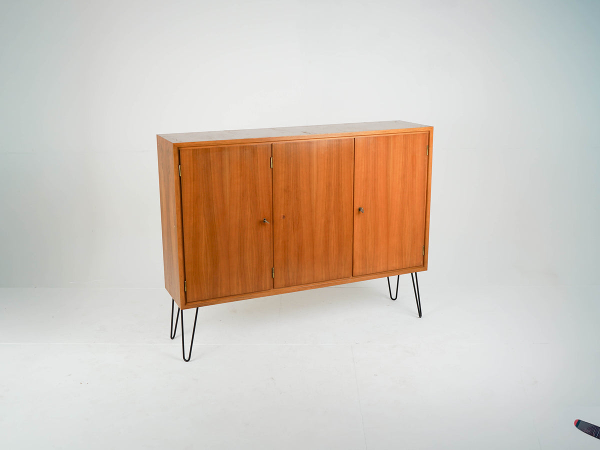 Teak Schrank Highboard Bar Vintage 60er Mid Century
