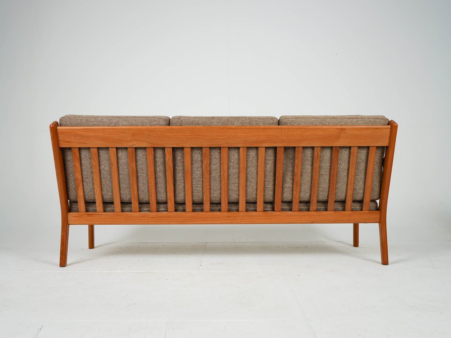 Teak Sofa Hans Wegner GE-265/3 Getama Mid Century Wollstoff