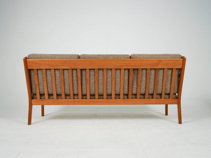 Teak Sofa Hans Wegner GE-265/3 Getama Mid Century Wollstoff