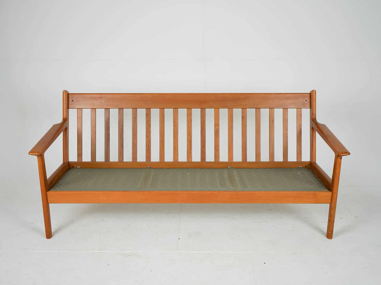 Teak Sofa Hans Wegner GE-265/3 Getama Mid Century Wollstoff