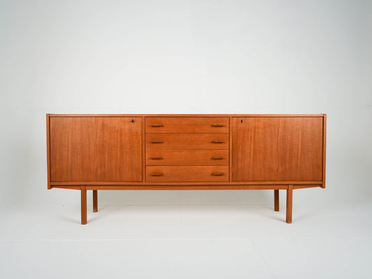 Teak Sideboard Schrank Anrichte Vinyl Vintage Mid Century