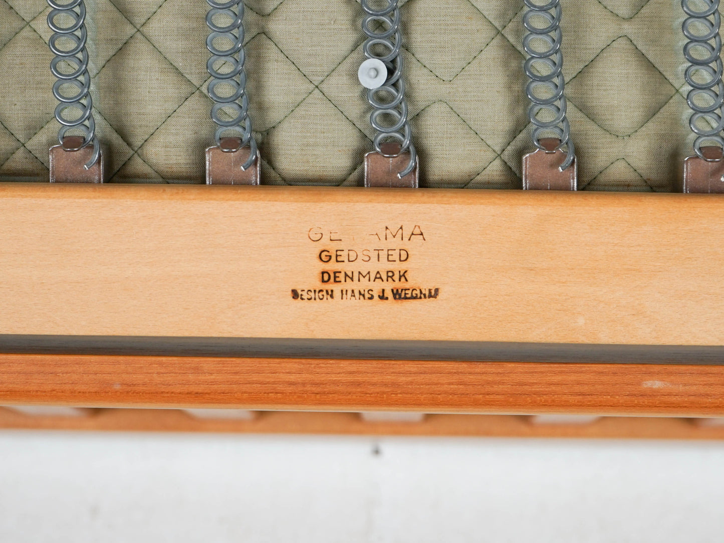 Teak Sofa Hans Wegner GE-265/3 Getama Mid Century Wollstoff