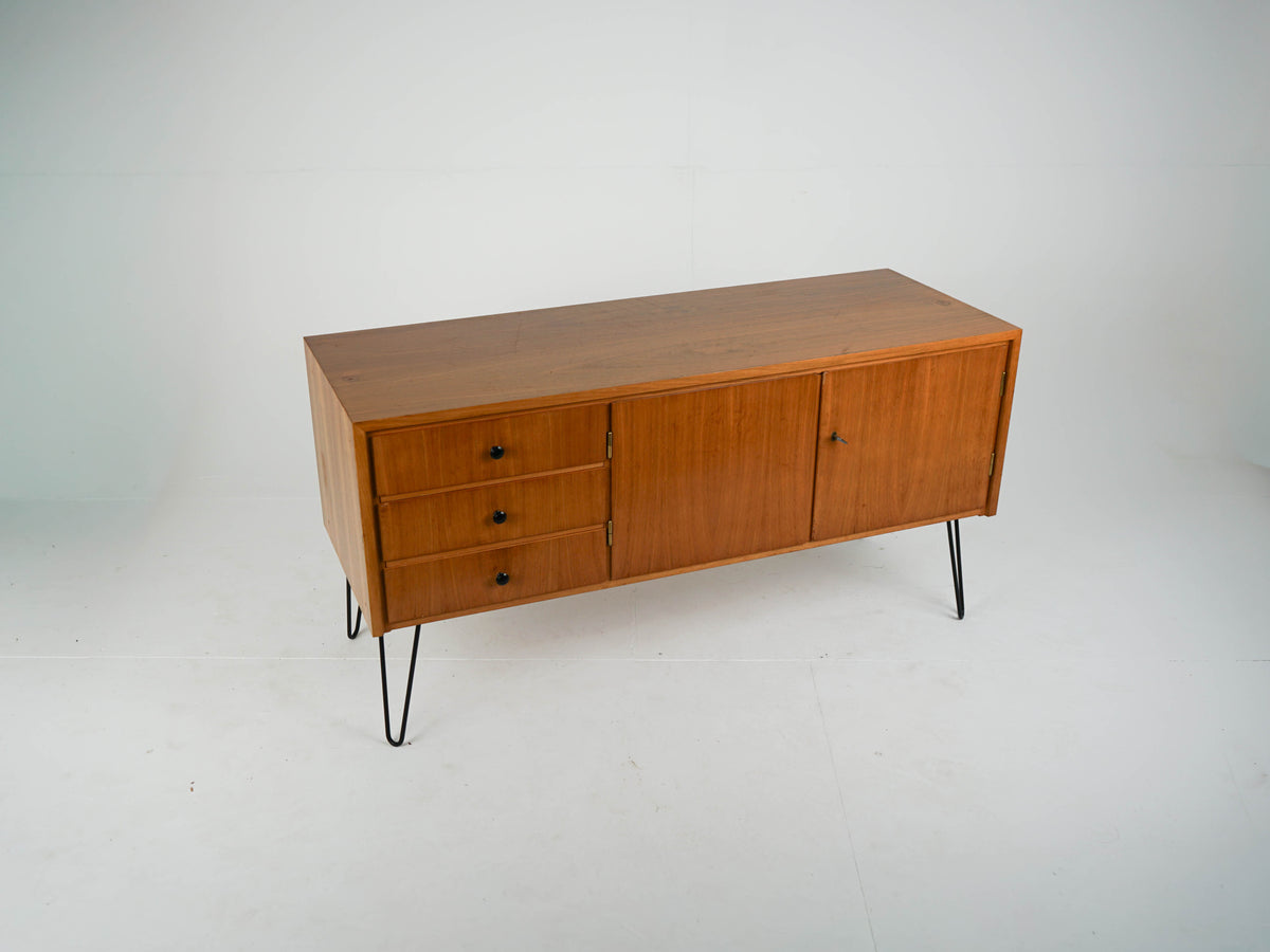 Teak Sideboard Schrank Bar Vintage 60er Mid Century