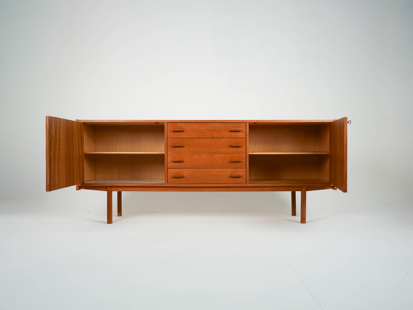 Teak Sideboard Schrank Anrichte Vinyl Vintage Mid Century