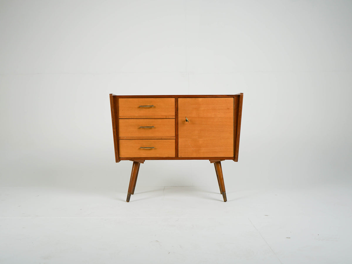 Vintage Teak Nachttisch Anrichte Mid Century